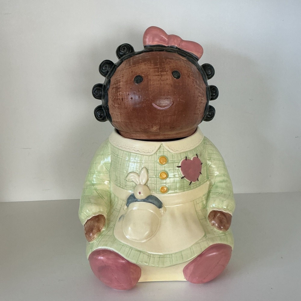 Vintage Treasure Craft "Spice" Rag Doll Cookie Jar 13" Ceramic Kitchen Canister
